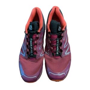 Salomon Sense Pro Trail Running Shoes; purple/ pink/ black Women's 10
